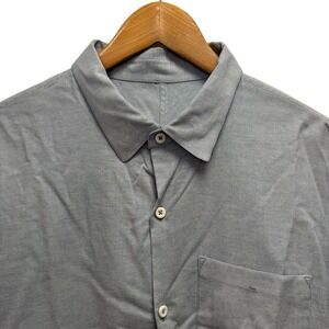 Lululemon Men's Sz XL Blue Commission Button Front Long Sleeve Performance Shirt